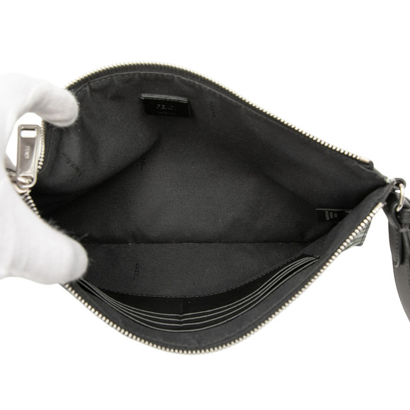 Pre-Loved Fendi FF 1974 Nylon Camouflage Wristlet Pouch - Picture 4 of 7